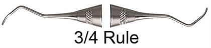 Hu-Friedy Universal Curette 3/4 Rule, Double-Ended, #6 Satin Steel Handle, SR3/46 thumbnail 5