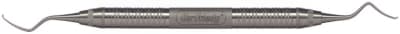 Hu-Friedy #2 Quétin Mesial-Distal Furcation Curette, 1.3 mm Blade, Double End, #6 Satin Steel Handle thumbnail 4