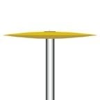 NTI CeraGlaze Porcelain Polisher, Superfine, Yellow, Knife Edge, HP Shank, 25 mm, P30010, 1/Pk thumbnail 11