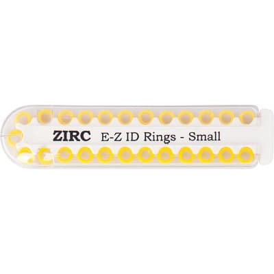 Zirc E-Z ID Instrument Rings, Small, 1/8", Neon Yellow, 25/Pk, 70Z100O thumbnail 7