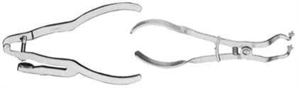Ivory Rubber Dam Clamp Forceps, Stainless Steel, Curved, 50057220 thumbnail 8