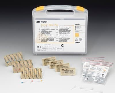 3M RelyX Fiber Post Intro Kit, 56860, 15 Posts (5 Each Size 1/2/3), 4 Drills, 20 Elongation Tips thumbnail 12