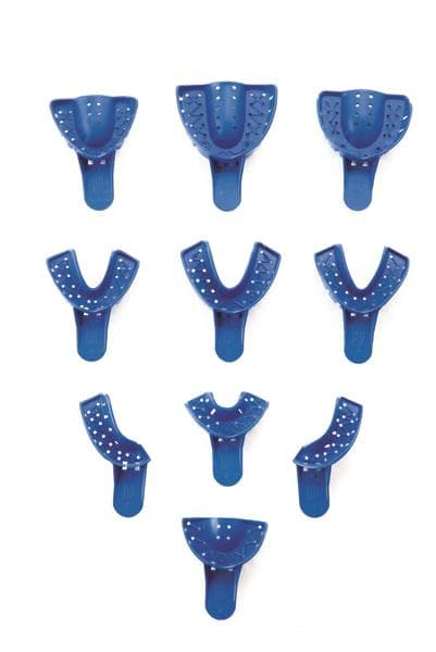 Tray Aways® Disposable Perforated Impression Trays, Lower Anterior, #9S, Blue, 12/Pack, 0921896 thumbnail 6