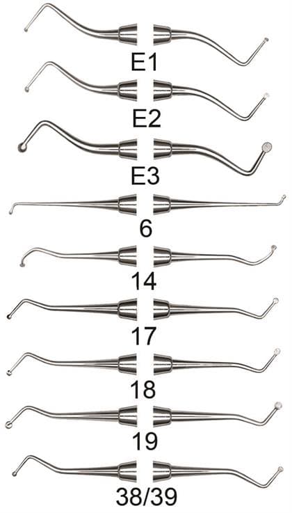 Hu-Friedy E1 Double-Ended Excavator, 12-9-15, #41 Round Handle, EXCE1 thumbnail 6