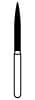 NTI Diamond Bur, Coarse Grit, Flame Shaped, Friction Grip (FG), #864-014 / C864-014, 1.4 mm Diameter, 12.0 mm Head Length, 5/Pk thumbnail 5