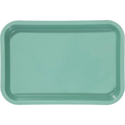 Zirc Mini Flat Setup Tray, Plastic, Green, 9-3/8" x 6-3/8" x 7/8", F-Size, 20Z101D thumbnail 8