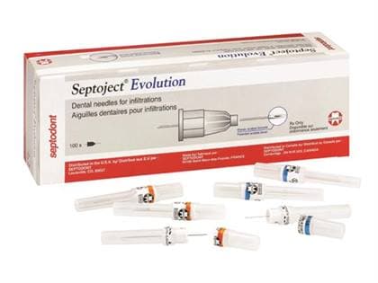 Septoject Evolution Dental Needles, 27 Gauge Short (25mm), Orange Hub, 100/Box thumbnail 2