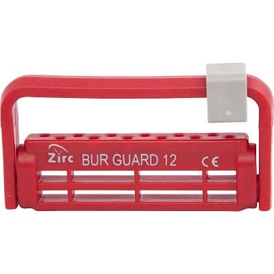 Zirc Steri-Bur Guard 12-Hole Bur Holder, Red, 50Z406-M thumbnail 5