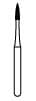 NTI Diamond Bur, FG, Flame, #889-010, 1.0 mm, Coarse, Green, 5/Pk, C889-010 thumbnail 7