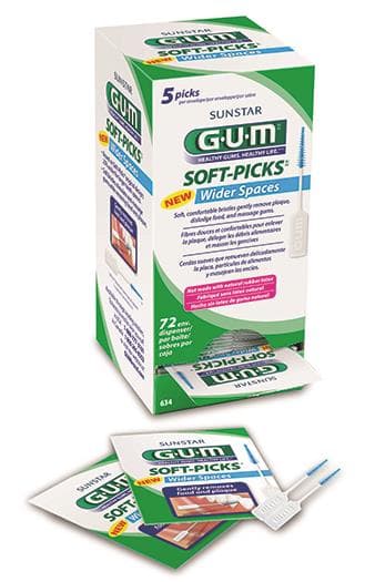 GUM Soft-Picks for Wider Spaces, 5 Picks per Envelope, 72 Envelopes/Box, 634PG thumbnail 3
