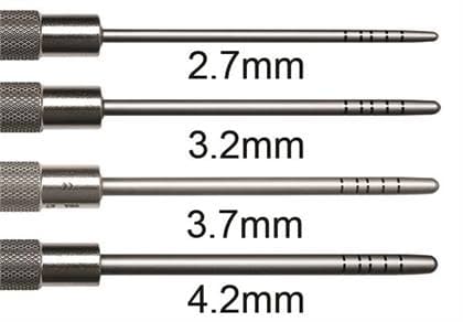 Hu-Friedy #2 Palti Osteotome, 3.2mm, #524 Round Handle, Stainless Steel thumbnail 3