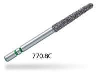 Two Striper Diamond Bur, FG, Round-End Taper, #770.8C, 1.8 mm Major Diameter, Coarse, Green, 5/Pk, 2015457 thumbnail 12