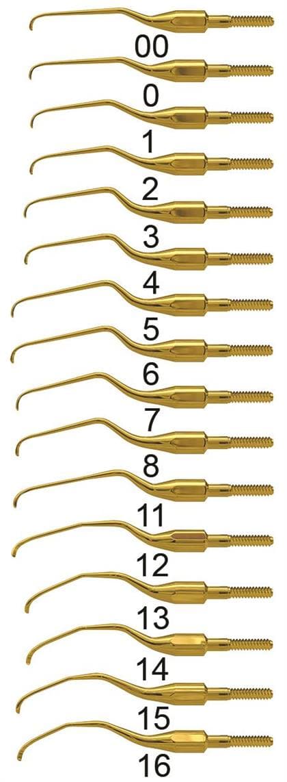 XP SQUARED Technology Quik-Tip Access Curette Tip #8 Gracey +3, Posterior, Cone Socket, 440A Stainless Steel, Each thumbnail 3