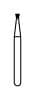 NTI Diamond Bur, FG, Medium Grit, Inverted Cone, #805-009 (M805-009), 5/Pk thumbnail 5