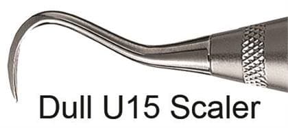 Hu-Friedy Dull U15 Single End Scaler, #6 Satin Steel Handle, 678-913 thumbnail 5