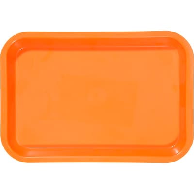 Zirc Mini Setup Tray, Flat, F-Size, Neon Orange, 9-3/8" x 6-3/8" x 7/8", 20Z101Q thumbnail 8