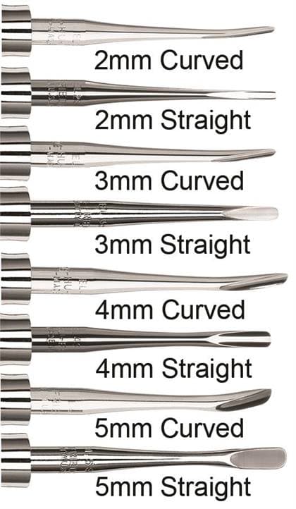 Hu-Friedy Luxating Elevator, Curved, 4mm, Single End, #510 Large Tapered Hexagonal Handle, EL4C thumbnail 5