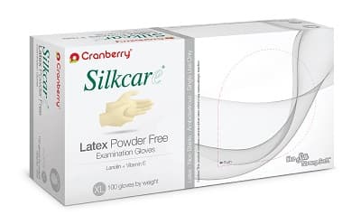 Cranberry Silkcare Powder Free Latex Exam Gloves with Lanolin and Vitamin E, Large, 100/Box, CR7818 thumbnail 13