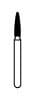NTI Diamond Bur, FG, Flame, #861-014, Coarse, Green, 1.4 mm, 5/Pk, C861-014 thumbnail 6