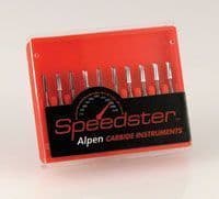 Alpen Speedster Metal Cutter Carbide Bur, FG, Round End Cross Cut Fissure, #1557G, 1.0 mm, 10/Pk, R41557G thumbnail 7