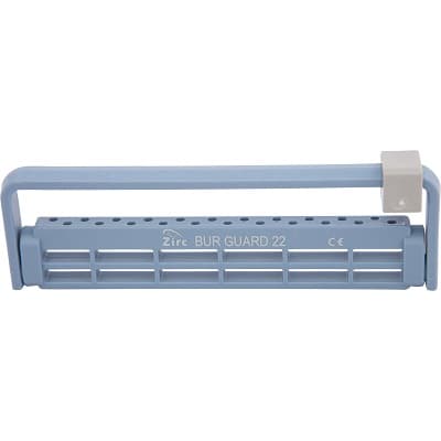 Zirc Steri-Bur Guard 22-Hole Bur Block, Blue, Adjustable, Antimicrobial, 50Z410B, 1/Pk thumbnail 7