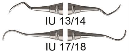 Hu-Friedy Universal Curette, Indiana University 17/18, Double-Ended, #6 Satin Steel Handle, Posterior, SIU17/186 thumbnail 7
