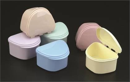 Plasdent Denture Boxes, Light Green, Hinged Lid, 12/Box, 200BTH-4 thumbnail 2