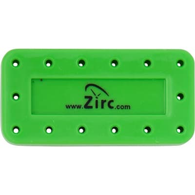 Zirc 14-Hole Magnetic Bur Block, Neon Green, 50Z403-P thumbnail 9