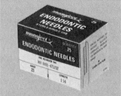 Cardinal Health Endodontic Irrigation Needle, 23G x 1.25" (31.7mm), Orange, Sterile, 25/Bx thumbnail 2