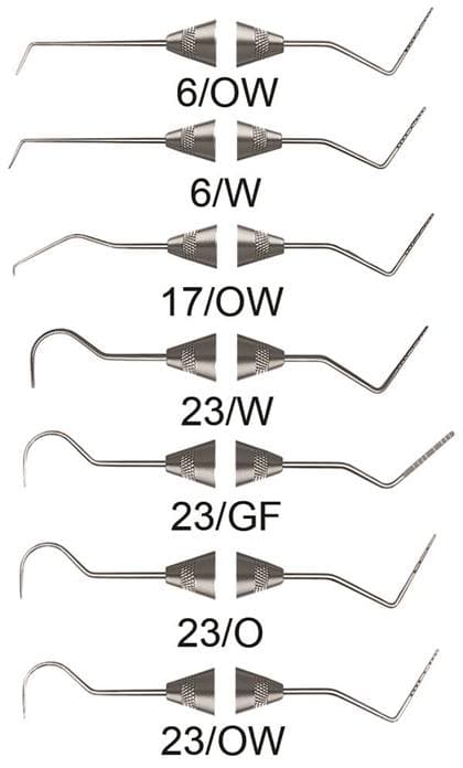Hu-Friedy #23/W Expro Double-Ended Explorer/Probe, Williams Markings, #7 Satin Steel Colours Handle, XP23/W7 thumbnail 4