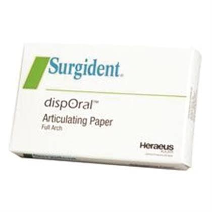 Surgident dispOral Horseshoe Articulating Paper, Red/Blue, 72 Microns, 12 Sheets/Book, 6 Books/Box, 50099120 thumbnail 7