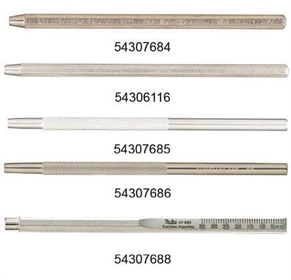 Miltex Octagonal Cone Socket Mirror Handle with Millimeter Ruler, Single End, Stainless Steel, 1/Pkg, 67-688 thumbnail 5