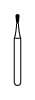NTI® FG Diamond Bur, Coarse, Pear Round End, #822-008 (C822-008), 0.8 mm Diameter, 2.0 mm Length, 5/Pk thumbnail 6