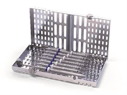 Hu-Friedy IMS Signature Series Space Saver Seven Cassette, 7 Instrument Capacity, 4.5" x 8" x 1", Red, IMSS70 thumbnail 5