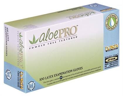 AloePRO Latex Examination Gloves, Powder Free, Textured, Medium, Natural, 100/Box, AP100M thumbnail 10