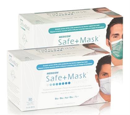 SafeMask Premier Procedure Earloop Face Mask, ASTM Level 1, Blue, 50/Box, 2015 thumbnail 17