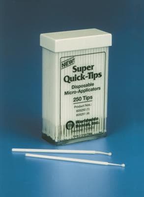 Quick-Tips Micro-Applicator Tips, White, Regular Fiber, 100/Pk, 605220 thumbnail 8