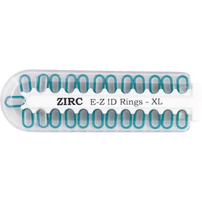 Zirc E-Z ID Rings XL, Teal, 25/Pack, 70Z000J thumbnail 2