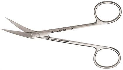Hu-Friedy #7 Wagner Angled Surgical Scissors, Serrated Blade, 4.5" (11.4 cm), 1 Each thumbnail 5