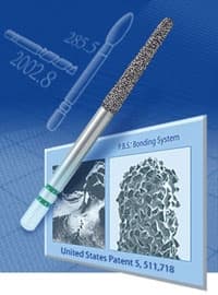 Two Striper Diamond Bur, FG, Round-End Taper, #770.10C, 1.8 mm Major/1.1 mm Minor Diameter, 10 mm Head Length, Coarse, Green, 5/Pk, 2015459 thumbnail 12