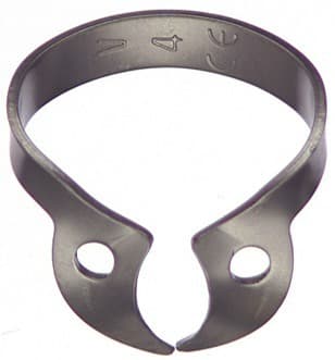 Hu-Friedy Satin Steel Rubber Dam Clamp #W56, Wingless, Upper Molars, 1 Each thumbnail 3