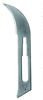 Hu-Friedy Carbon Steel Sterile Scalpel Blades, #12, Single-Use, 100/Box, 10-255-12 thumbnail 9