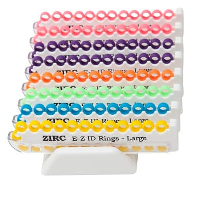 Zirc E-Z ID Large Ring System, Vibrant Assorted Neon, 1/4" Rings, 200/Pk, 70Z210 thumbnail 8