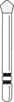 Two Striper® Skooter™ Diamond Bur, FG, Acorn, F0, Very Fine, 2.3 mm, Yellow, 5/Pkg, 2015189 thumbnail 5
