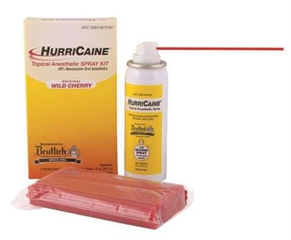 HurriCaine Topical Anesthetic Spray, 20% Benzocaine, Wild Cherry, 2 oz, #0283-679-02 thumbnail 4