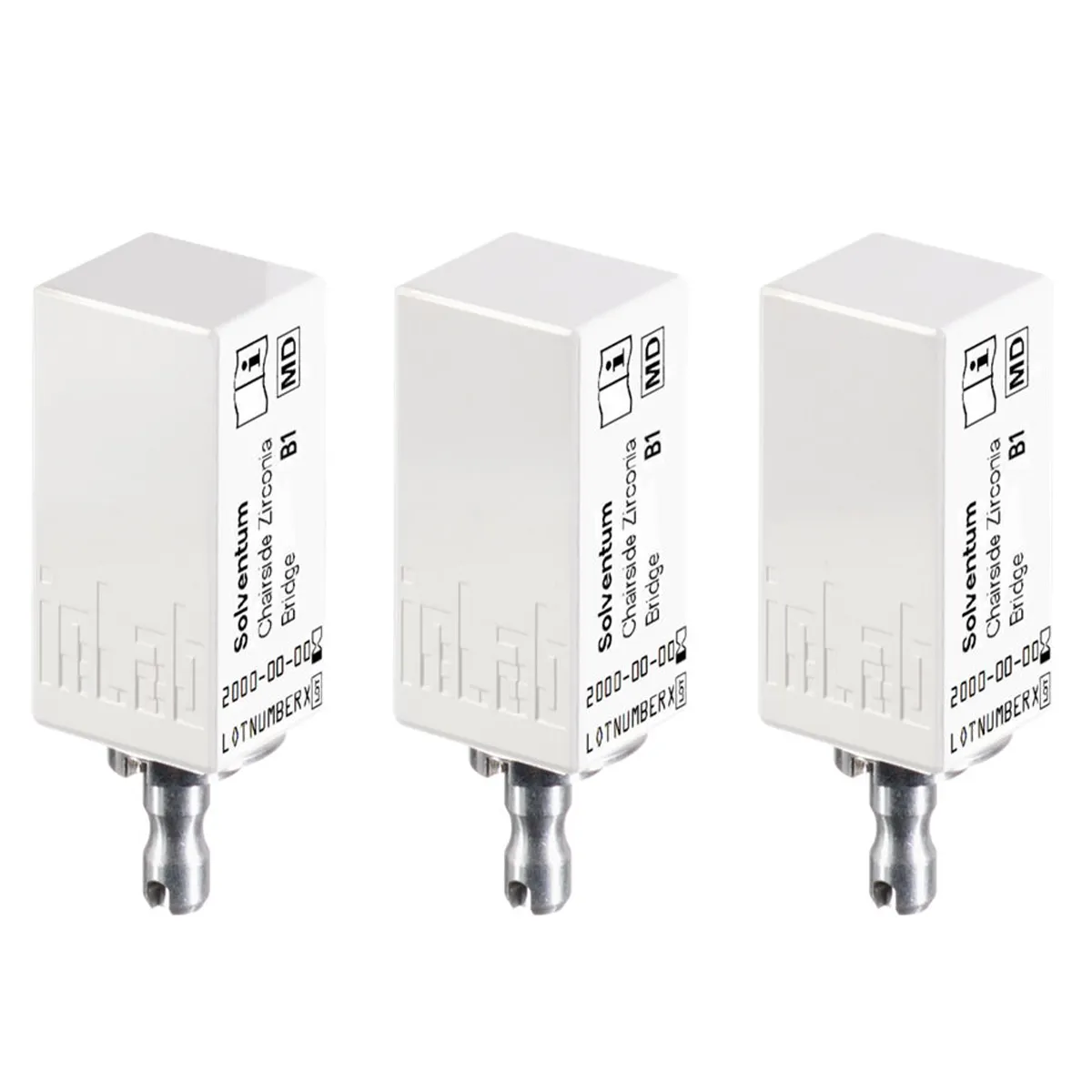 Solventum (3M) Chairside Zirconia Bridge Block, 39 mm, Shade B1, Refill, 3/Pk, 69953 thumbnail 10