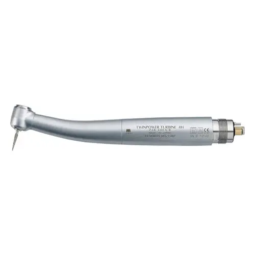 J. Morita TwinPower Turbine Basic High-Speed Handpiece, 4-Hole, Non-Optic, Push Button, Chrome Body, 1/Pk, 16-5360838 thumbnail 4