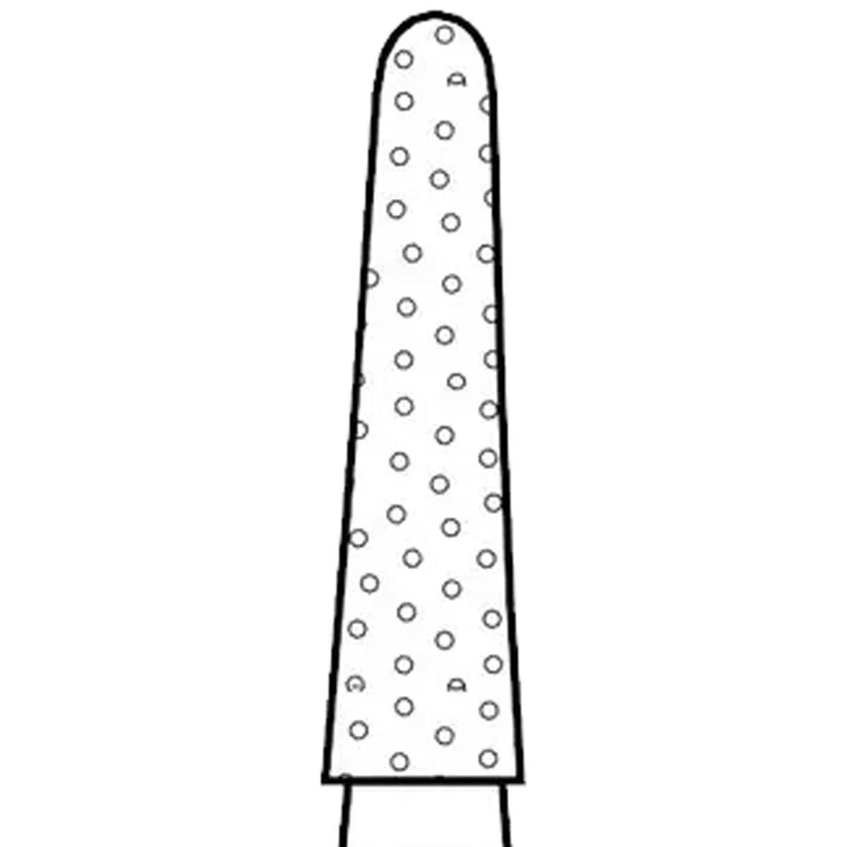 Two Striper Diamond Bur, FG, Round-End Taper, #767.7F, Fine, Red, 1.8 mm Major Diameter, 5/Pk, 2015483 thumbnail 3