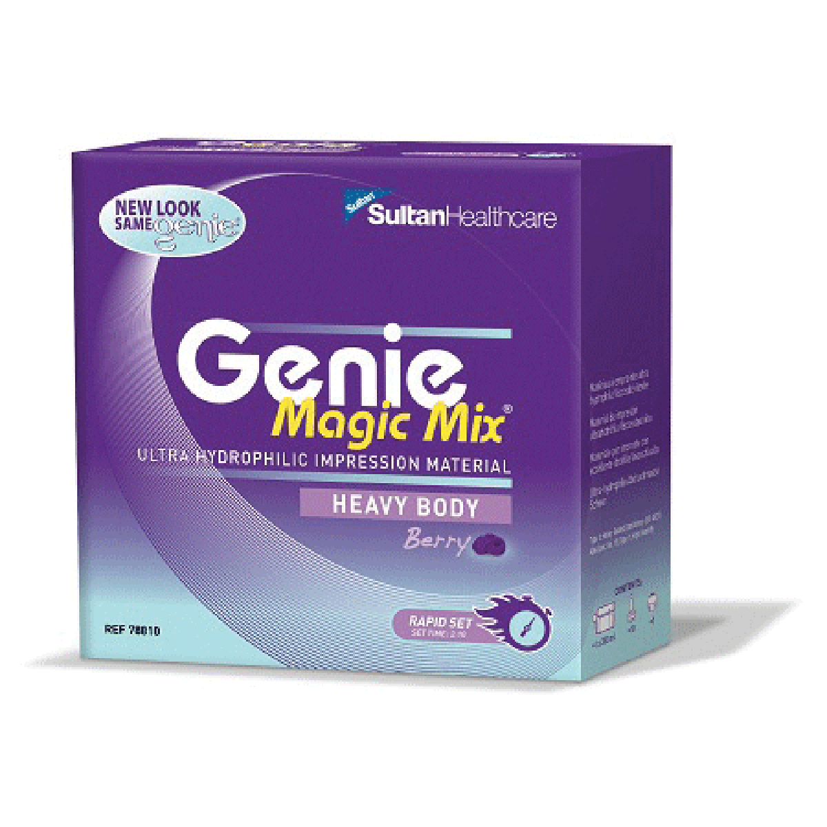 Sultan Genie VPS Regular Body Rapid Set Impression Material, Berry Flavor, Blue, 50mL Cartridges, Bulk Pack 60/Bx, 77700 thumbnail 2