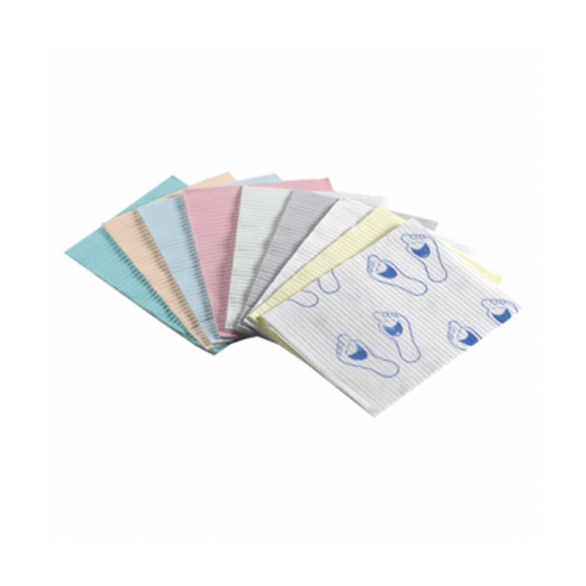 Crosstex Professional Regular Patient Towels, 3-Ply Tissue, 19" x 13", Green, Horizontal Emboss, 500/Case, WTXGR thumbnail 3